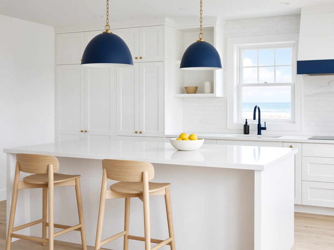 Spotless white kitchen (placeholder photo)